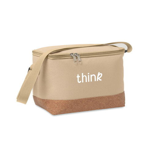 Koeler RPET koeltas met kurken bodem bedrukken met logo DeBle