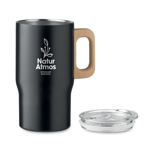 Thermosbeker met houten handvat Tumboo 350 ml MO2499