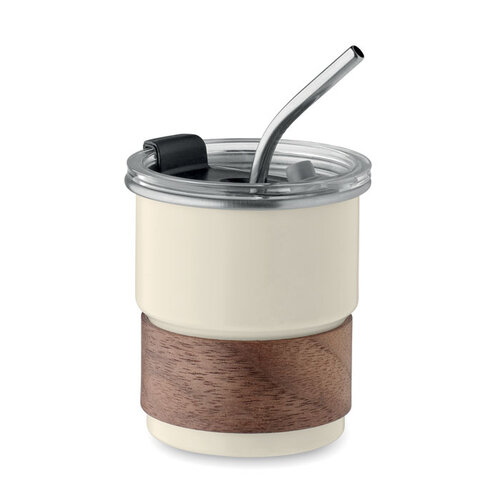 Mate RVS beker 260 ml met logo bedrukken DeBle