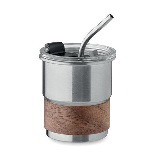 Mate RVS beker 260 ml met logo bedrukken DeBle