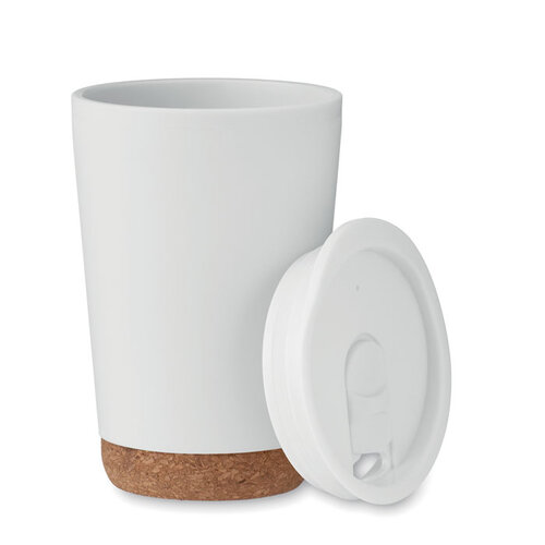DéBlé thermosbeker met kurk 300 ml MO2446 bedrukt met logo