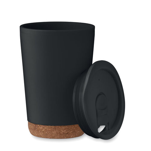 DéBlé thermosbeker met kurk 300 ml MO2446 bedrukt met logo
