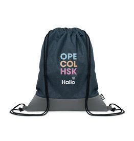 RPET PU trekkoord rugzak MO2527 bedrukken met logo