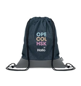 RPET PU trekkoord rugzak MO2527 bedrukken met logo