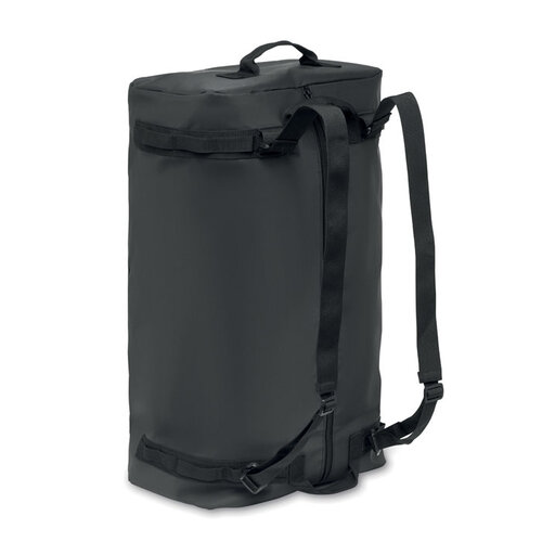 Reistas zeildoek Mountain met logo bedrukking DeBle sporttas relatiegeschenk NL BE