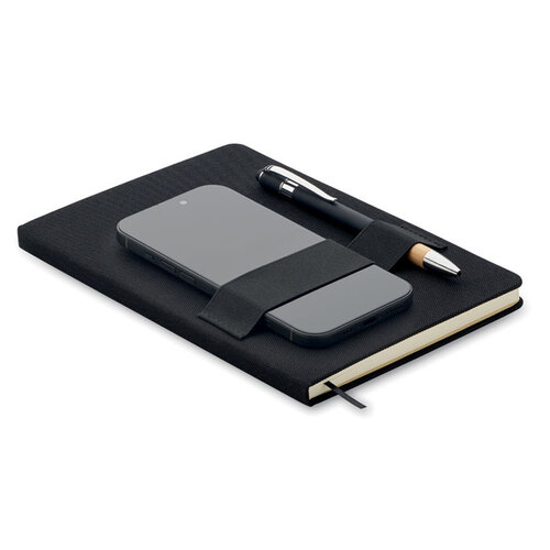 DeBle Nota A5 RPET notitieboek MO2469 met pen bedrukken met logo