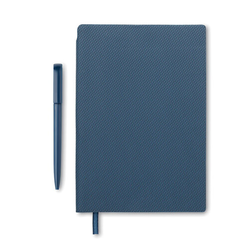 DeBle Nota A5 PU notitieboek met pen MO2524 bedrukken met logo