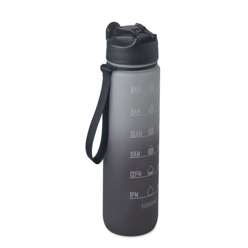 DeBle Activate sportwaterfles 1 liter RPET MO2489 met tijdsaanduiding bedrukt met logo