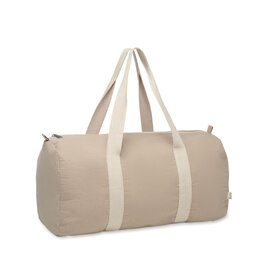 Sporttas gerecycled katoen Sinn met logo bedrukking DeBle duurzame sporttas relatiegeschenk NL BE