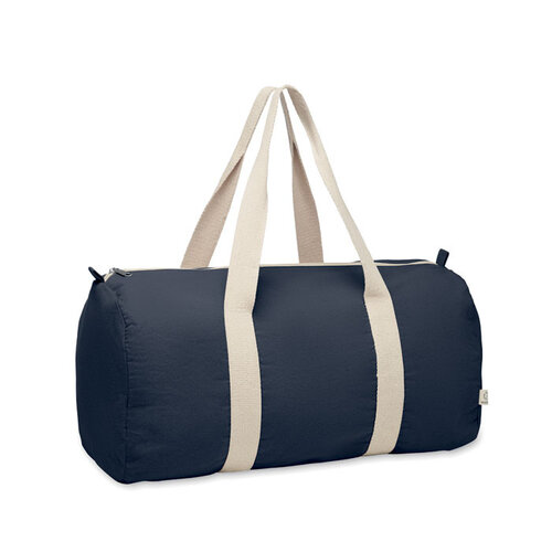 Sporttas gerecycled katoen Sinn met logo bedrukking DeBle duurzame sporttas relatiegeschenk NL BE