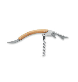Blaiter RVS kelnersmes MO2440 met bamboe afwerking en logo