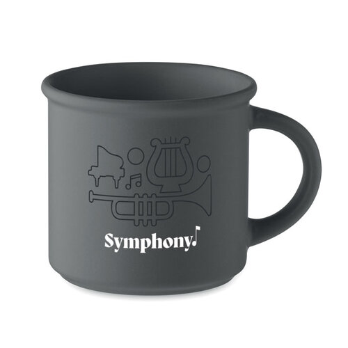 Vintage matte mok 300 ml Cupage met logo bedrukken DeBle