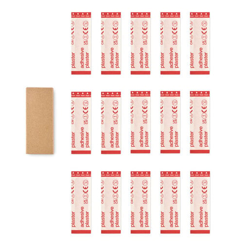 DéBlé Ouch 15 stuks pleisters (MO2447) bedrukken met logo