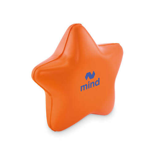 DeBle stressbal ster bedrukken met logo PU anti stress Starly MO2453