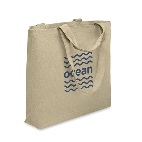 Maldi Beach canvas strandtas 320 g/m2 met logo bedrukking DeBle gerecyclede shopper relatiegeschenk NL BE