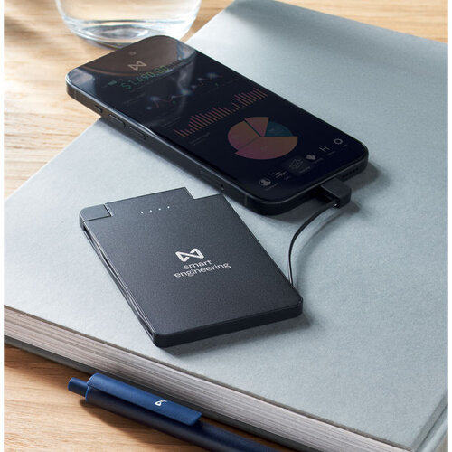 DeBle Slimpo Magnetische Powerbank 2500 mAh MO2510-03 bedrukken met logo