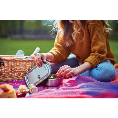 Black+Blum RVS Lunchbox Groot P439.0033 bedrukken met logo DeBle
