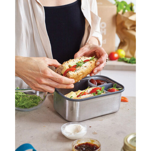 Black+Blum RVS Sandwichbox Groot P439.0133 bedrukken met logo DeBle