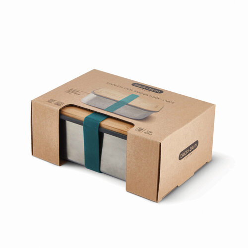Black+Blum RVS Sandwichbox Groot P439.0133 bedrukken met logo DeBle