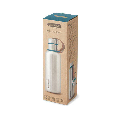 DeBle rvs geïsoleerde waterfles 500ml p439.1033 bedrukt relatiegeschenk
