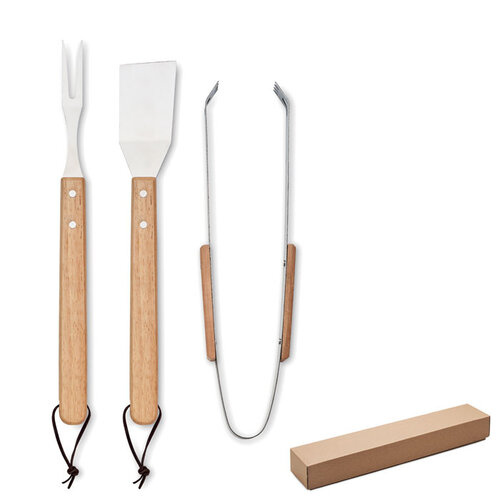 Smokey Eikenhouten barbecueset (MO2546) met logo
