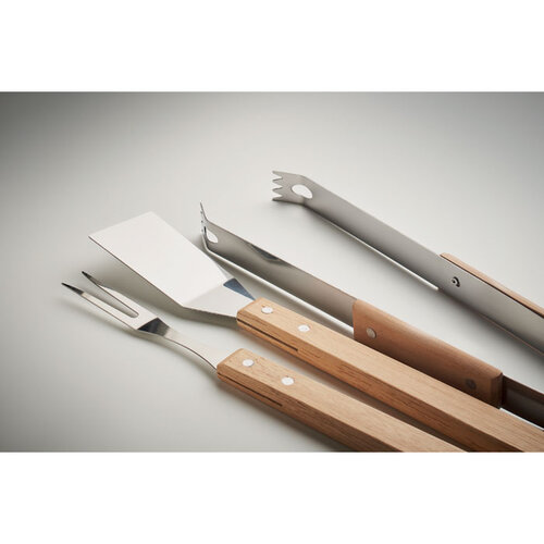 Smokey Eikenhouten barbecueset (MO2546) met logo