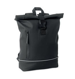 DéBlé laptoprugzak Laptosa MO2581 rolltop met waterdicht voorvak en reflecterende strip