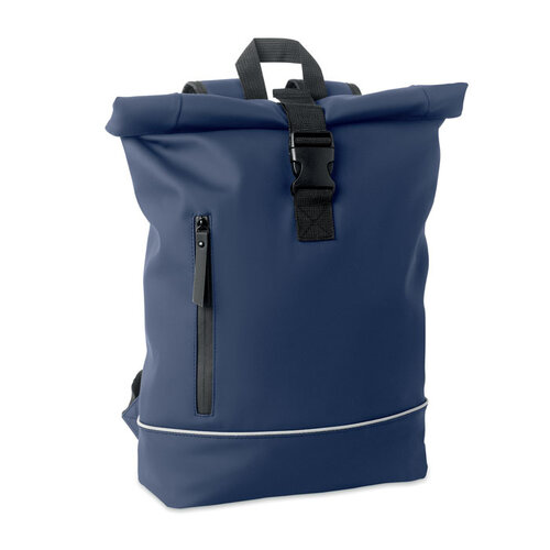 DéBlé laptoprugzak Laptosa MO2581 rolltop met waterdicht voorvak en reflecterende strip