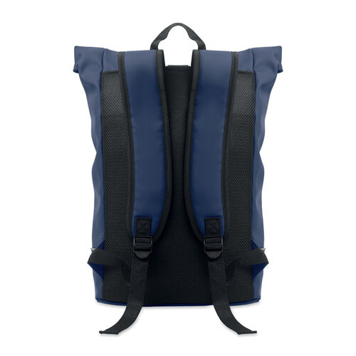 DéBlé laptoprugzak Laptosa MO2581 rolltop met waterdicht voorvak en reflecterende strip