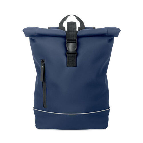 DéBlé laptoprugzak Laptosa MO2581 rolltop met waterdicht voorvak en reflecterende strip