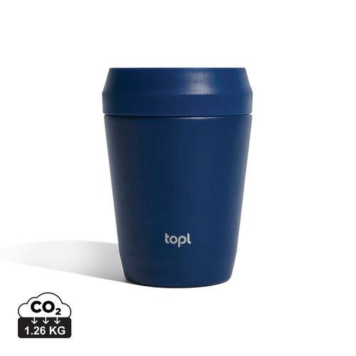 Topl Recycled Staal To Go beker gepatenteerd 360 Lid 235ml RBTGS8SA Topl Recycled Staal To Go beker gepatenteerd 360 Lid 235ml RBTGS8SA