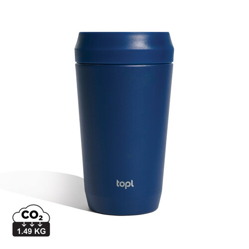 Topl Recycled RVS To Go beker gepatenteerd 360 Lid 354ml RBTGS12SA Topl Recycled RVS To Go beker gepatenteerd 360 Lid 354ml RBTGS12SA