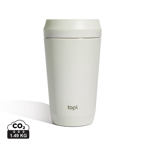 Topl Recycled RVS To Go beker gepatenteerd 360 Lid 354ml RBTGS12SA Topl Recycled RVS To Go beker gepatenteerd 360 Lid 354ml RBTGS12SA