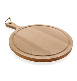 BOSKA Serveerplank Rond Amigo L RB35812 gegraveerd met logo
