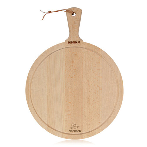 DéBlé BOSKA Serveerplank Rond Amigo L (RB35812) van hout met lasergravure