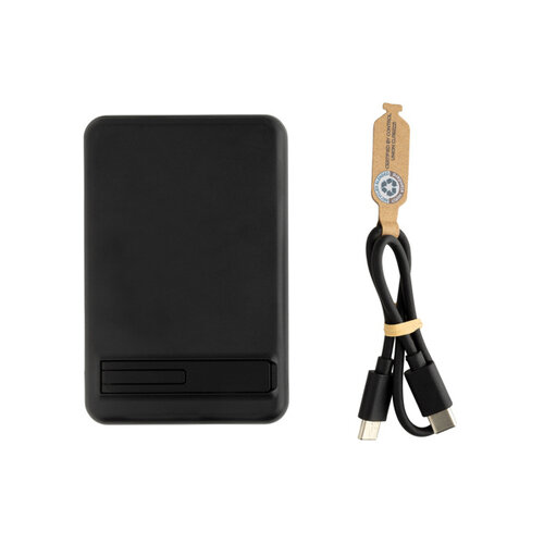DeBle Zen Magnetische Bamboe Powerbank 5.000 mAh P322.90 bedrukken met logo