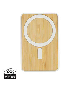 DeBle Zen Magnetische Bamboe Powerbank 5.000 mAh P322.90 bedrukken met logo