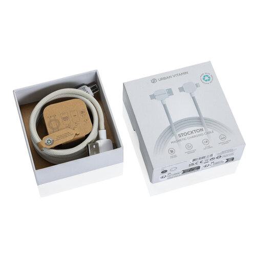 DeBle Urban Vitamin Stockton 65W magnetische oplaadkabel met logo P302.71
