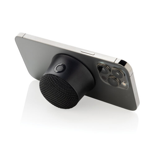 Magtune magnetische 5W speaker gerecycled plastic P3310501 met logo bedrukken DeBle