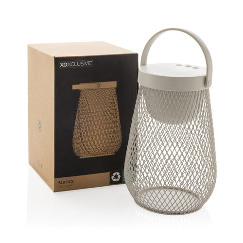 Aurora RCS gerecyclede plastic USB-oplaadbare tafellamp P513.7502 Aurora RCS gerecyclede plastic USB-oplaadbare tafellamp P513.7502