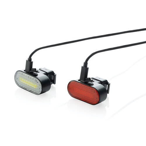 Auto & Fiets artikelen Lumino RCS rplastic USB-oplaadbare fietslamp set P513.8401