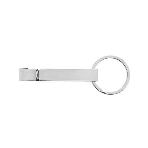 flesopener sleutelhanger, blikopener, gerecyclede zinklegering, RCS-gecertificeerd, lasergravure, horeca, festival, duurzame giveaway