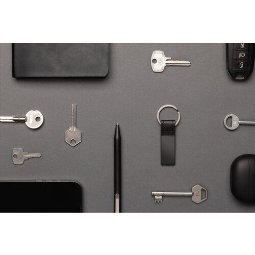 Luxe PU sleutelhanger RCS gerecycled zinc alloy P191.6401 Luxe PU sleutelhanger RCS gerecycled zinc alloy P191.6401