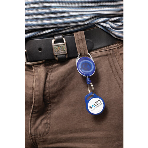 Roller clip sleutelhanger gemaakt van RCS gerecycled plastic P191.6501 Roller clip sleutelhanger gemaakt van RCS gerecycled plastic P191.6501