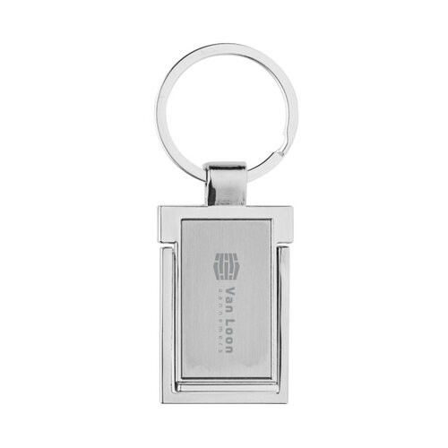 RSC sleutelhanger gerecycled zinc alloy met telefoon stand P191.6602 RSC sleutelhanger gerecycled zinc alloy met telefoon stand P191.6602