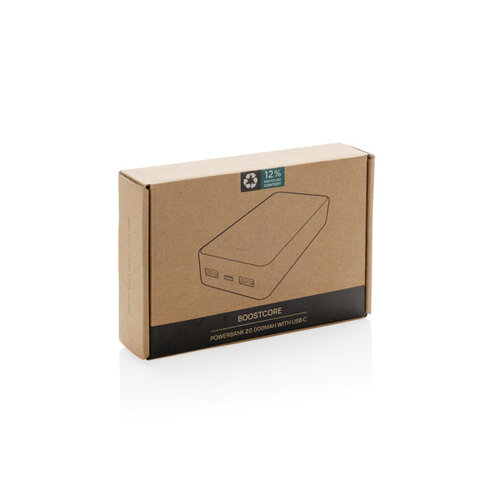 DeBle Boostcore 20.000 mAh Powerbank USB-C P322.5701 bedrukken met logo