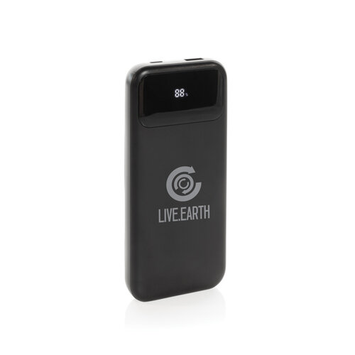 DeBle Turbopack 10.000 mAh Powerbank met kabels P322.5801 bedrukken met logo