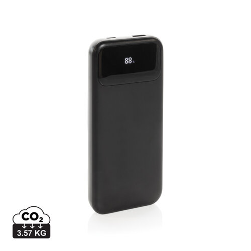 Turbopack RCS Recycled Plastic Powerbank 10.000 mAh met ingebouwde kabels – P322.5801