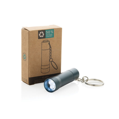 Flash RCS sleutelhanger zaklamp P514.04 bedrukt met logo