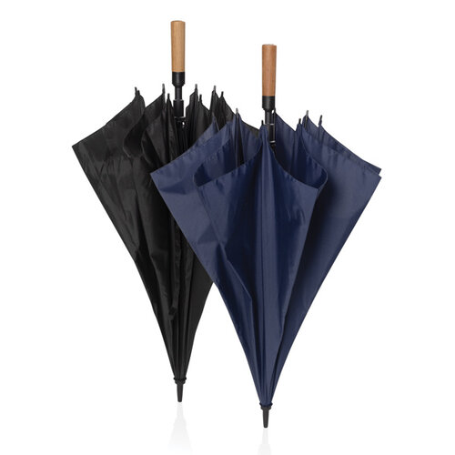 Tony AWARE RPET stormparaplu 30 inch P850.72 met acaciahouten handvat en logo
